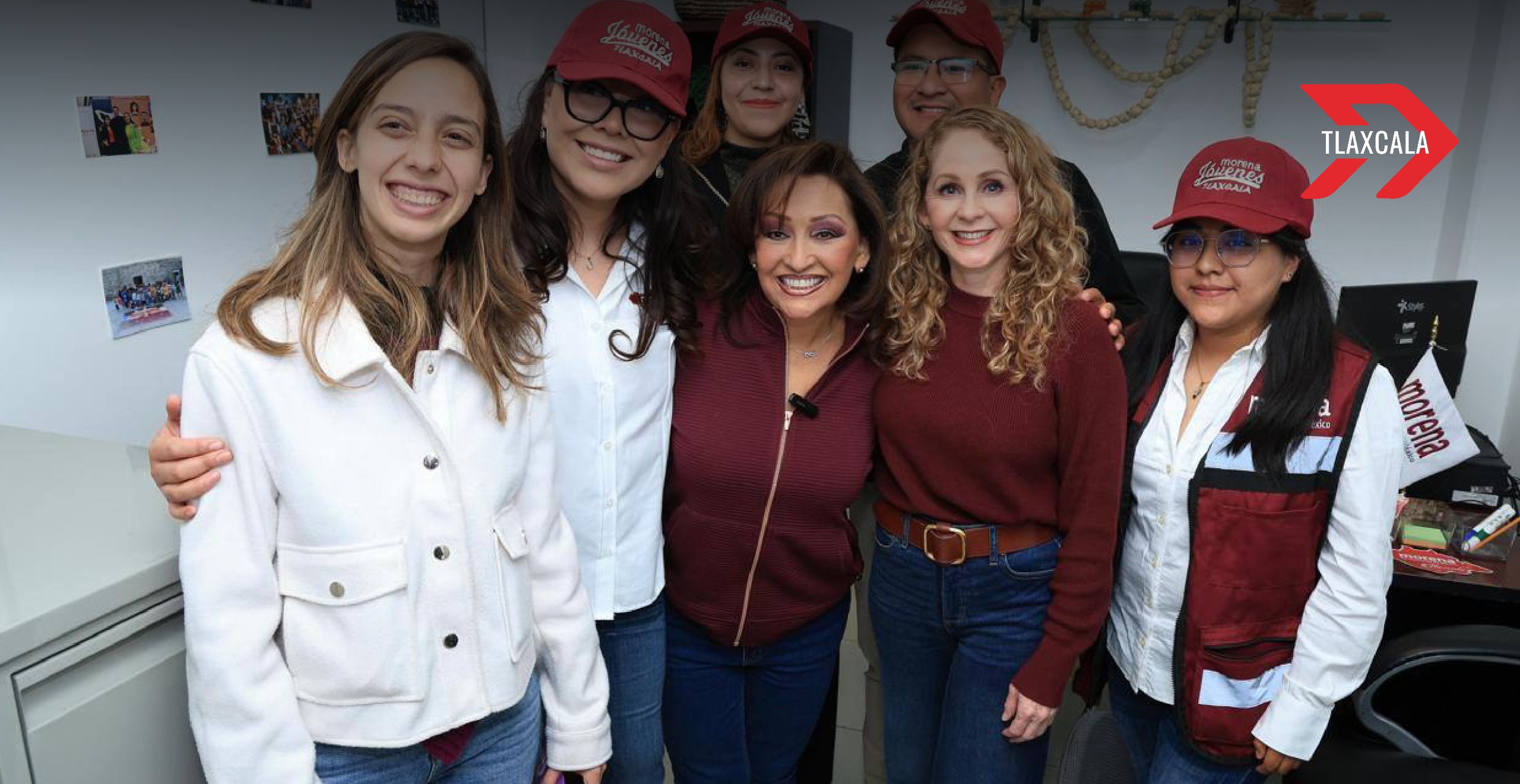 Lorena Cuéllar participa en la inauguración de oficinas de Morena Tlaxcala