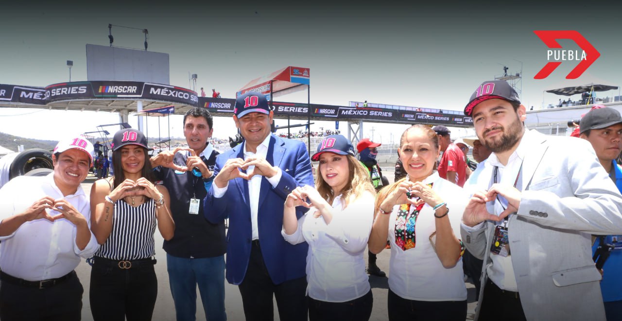 Nascar México enciende motores en Puebla con presencia del gobernador Armenta