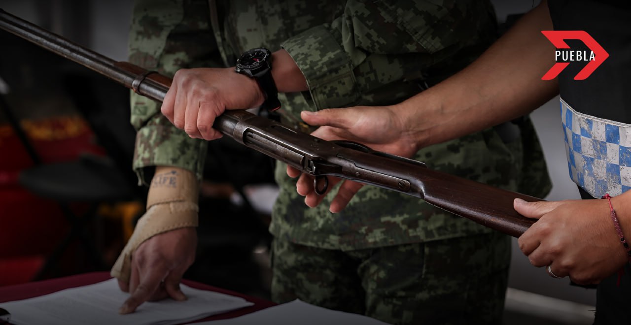 canje de armas Puebla