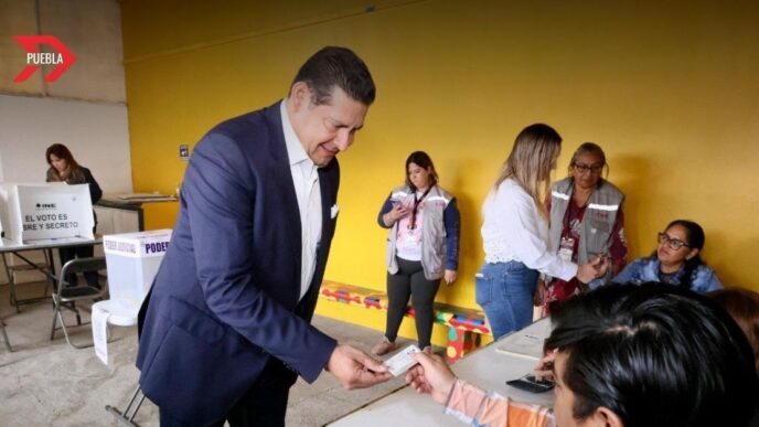 Alejandro Armenta invita a los poblanos a votar este 1 de junio