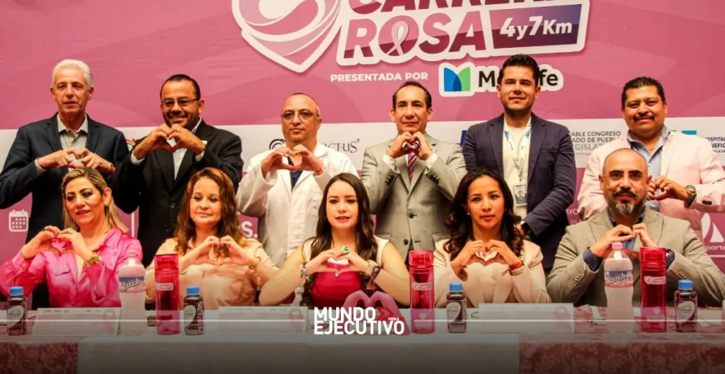 Puebla se prepara para la Carrera Rosa 2025 en favor de la lucha contra el cáncer de mama